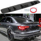 <!--F#f_0-->For Audi A3 A4 S3 S4 S5 B8 7 Fin Car Rear Bumper Lip Diffuser Splitter Kit Black<!--F/-->