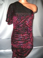 SEXY Victorias Secret Moda International Velour Rouched Club Mini Dress NWT S