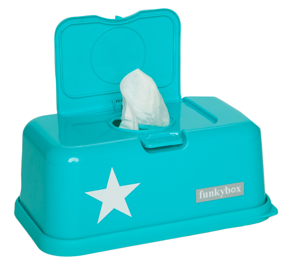 Wipes dispenser baby travel size wipes box Funkybox ToGo Grey Bambino
