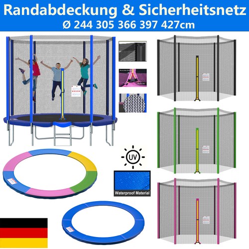 Trampolin Ersatzteile Netz Randabdeckung Stangen für Ø 244 305 366 397 427 cm DE - Bild 2 von 33