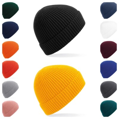 Beechfield Engineered Knit Ribbed Beanie CB380 Wintermütze Strickmütze Mütze m/w