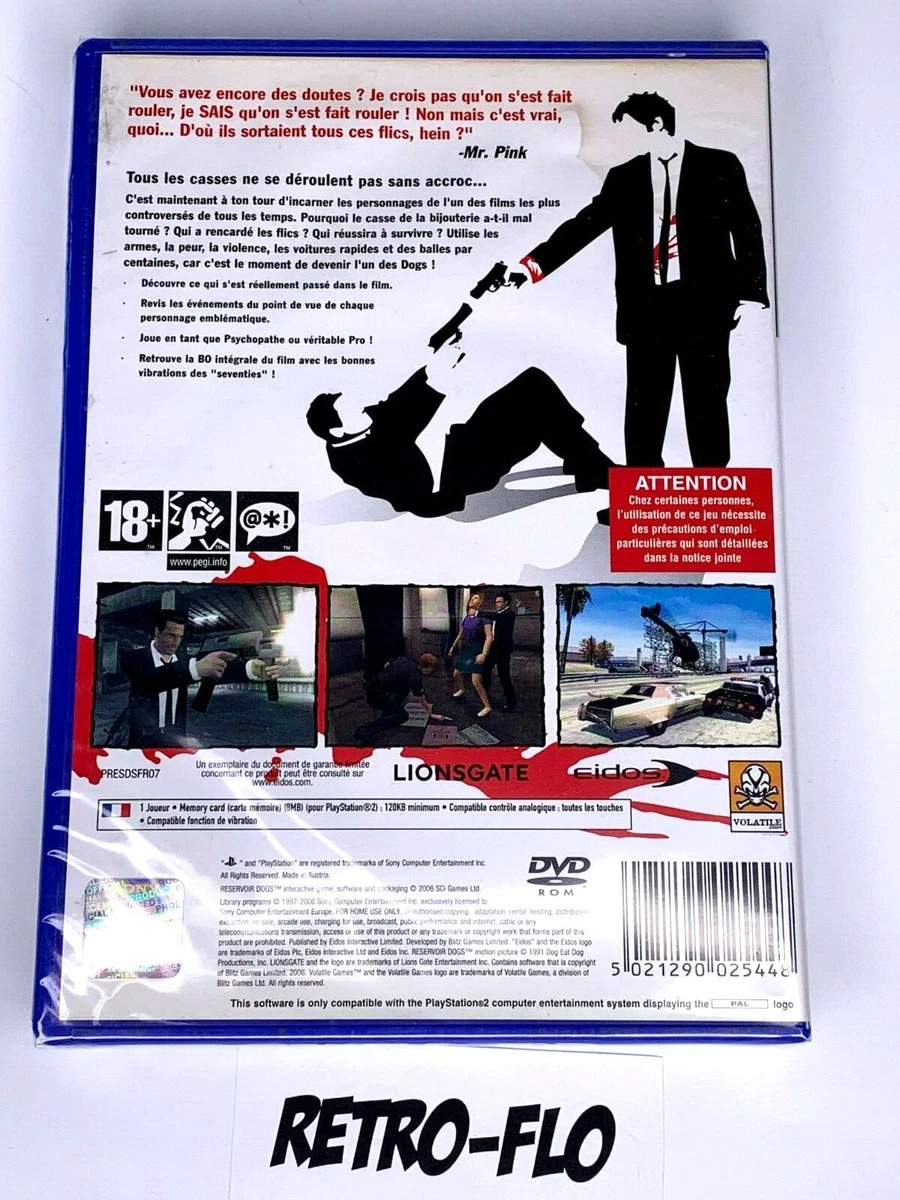 Reservoir Dogs Game PS2 sony PLAYSTATION 2 New Pal Rare eBay