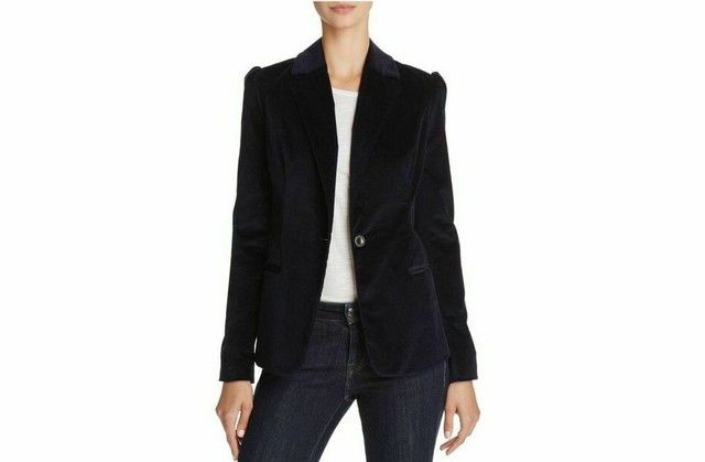 Puff Sleeves Velvet Jacket Blazer 