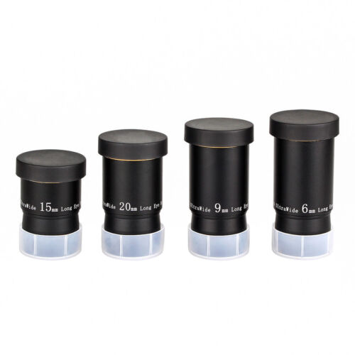 1.25" FMC Ultra Wide Angle 66° 6/9/15/20mm Eyepieces lens for Astro Telescope - Picture 1 of 35