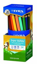 36 Lyra Super Ferby Farbstifte Buntstifte Malstifte Jumbo Dickkern Stifte Kita