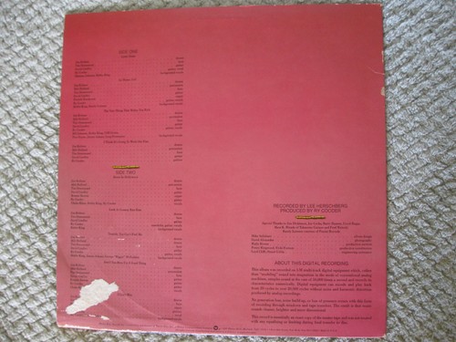 RY COODER Bop Till You Drop LP Vinyl Record 1979 Warner Bros. Records NM - Picture 2 of 3
