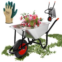 Garmio® Schubkarre Bauschubkarre Gartenschubkarre Kippwagen Gartenkarre Hofkarre