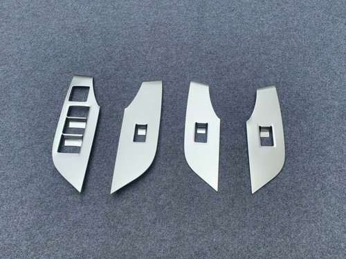 Switch Panel Matte Window Lift Cover Trim For 2019-2023 Toyota RAV4 Steel 4PCS - Picture 4 of 6