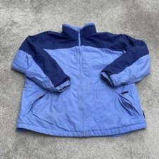 Columbia Bugaboo Interchange Vintage Fleece Jacket Womes 1X Blue Full Zip Pocket