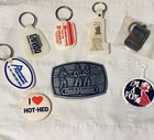 VTG Advertising Belt Buckle Key Chains Badges Oil Gas Collectibles Drilling #2 — photo 1
