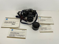 Minolta Maxxum 7000 35mm SLR Film Camera with 2 Lens  s And Manuals Tested Works