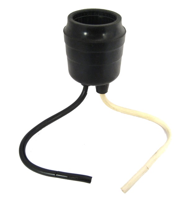 Medium Base Rubber Pigtail Lamp Holders Eagle (Now Cooper) 124 5/Lot