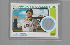 2022 TOPPS HERITAGE BASEBALL CLUBHOUSE COLLECTION YULI GURRIEL JERSEY RELIC