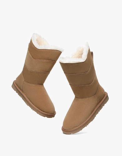 EVERAU® UGG Boots Women Premium Australian Sheepskin Wool Tall Swanston 3 Panel - Picture 9 of 30