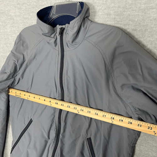 LL Bean Vintage Bomber Jacket Mens Medium Tall Gray Blue Zipper Lined USA Made - Picture 7 of 10