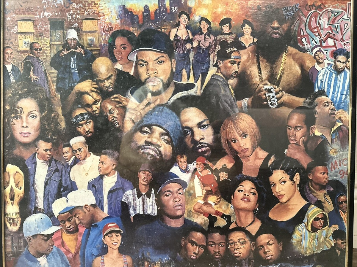 Vintage 90s Poster R&B HIP HOP RAP 16x20 Rare Excellent Vintage 90s Poster R&B HIP HOP RAP 16x20 Rare Excellent