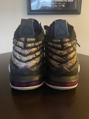 Nike LeBron 17 Lakers Black Purple Gold BQ3177-004 Men\'s Basketball Shoes Sz 12 Nike LeBron 17  main image 4
