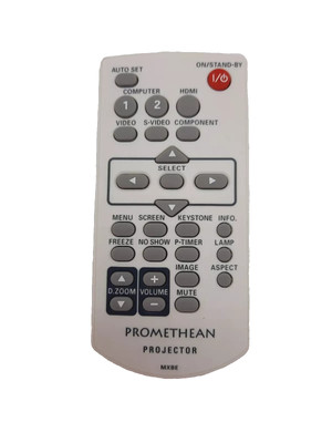Genuine Promethean MXBE Original White Projector Replacement Remote Control oem