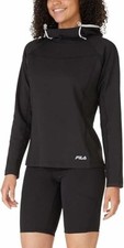 NWT FILA Ladies' Training Hoodie Funnel Neck, , Color Black, Size M