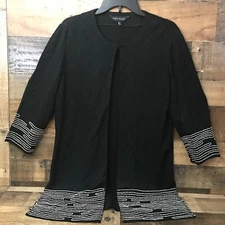 Ming Wang Jacket Women Medium  Embroidered Event Cocktails Formal Quiet Luxury