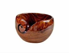 Wooden Bowl For Yarn | Organizer For Knitting Crochet Holder Sewing Tools |