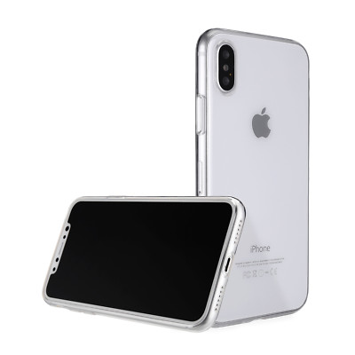 Ultra Slim Case iPhone XS Max 6,5'' TPU Schutz Hülle Silikon Soft Cover Clear