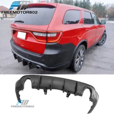Fits 11-25 Dodge Durango Rear Bumper Lip Diffuser Matte Black V1 Apron Spoiler