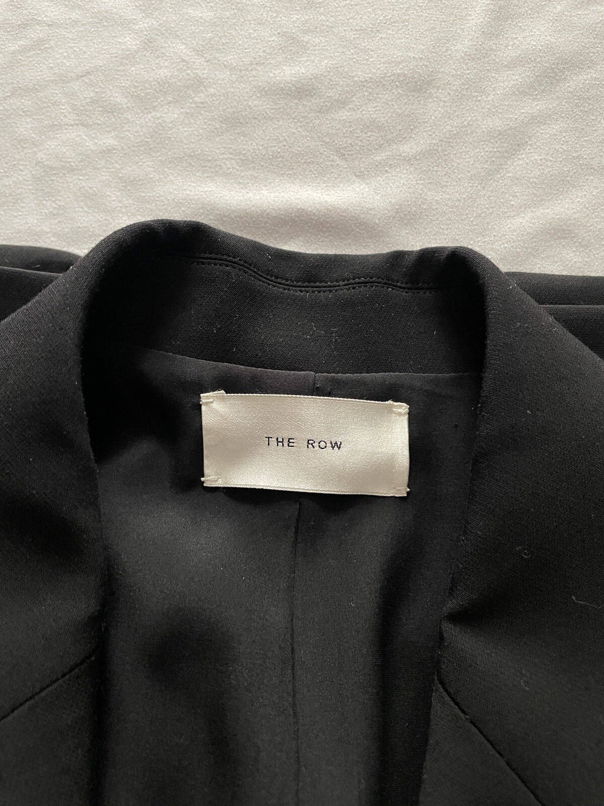 FILA Giacca Blazer The Row Autunno 2018 Nera Su misura con un Bottone 12 Margaux