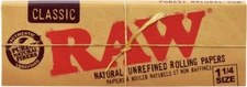 RAW Classic 1 1/4 Rolling Papers  (2 Booklets) MIX & MATCH
