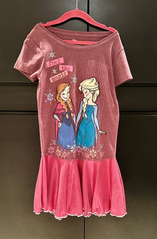 Girls Dress Size 7-8 Disney Frozen EUC