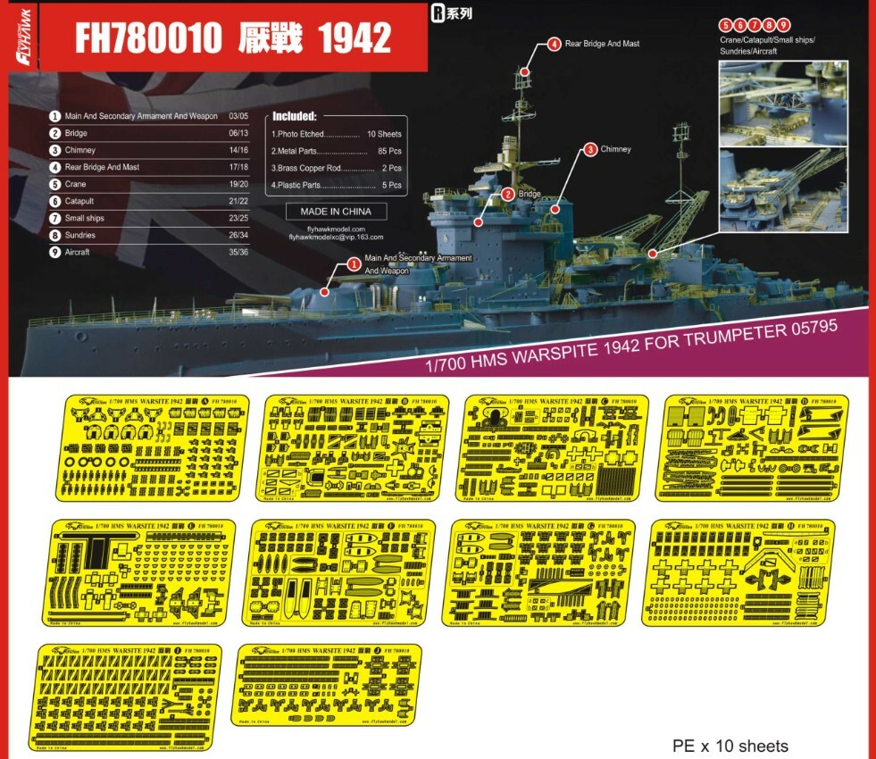 フライホーク FH780006 1/700 WWII 日本海軍戦艦 大和用スーパー