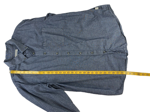 Magellan Men's Casual Button-Down Long Sleeve Blue Shirt Classic Fit Size L - Picture 6 of 8