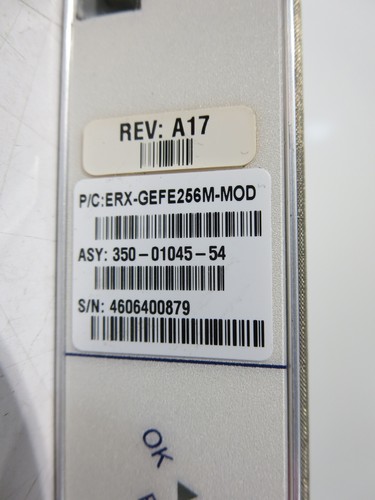 JUNIPER NETWORKS ERX-GEFE256M-MOD B ERX-310 GE/FE LINE MODULE; NGI6MT0EAB - Picture 4 of 7