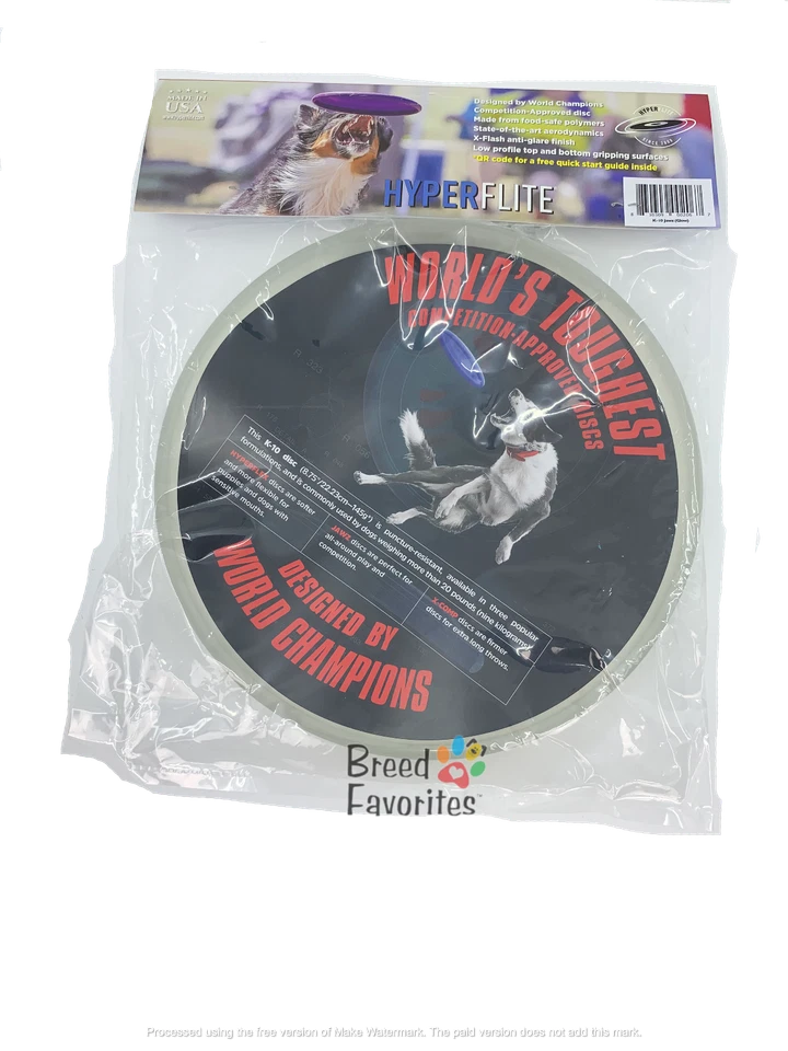 Hyperflite Glow in the Dark JAWZ Dog Frisbee Disc Large 8 3/4" - Image 2 of 2