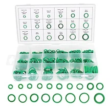 270 Pieces Green Rubber O-Ring Washer Assortment Kit Gasket Automotive Seal Set-
