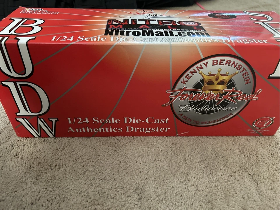 Nitro Mall 1:24 Die-cast Auténtico Dragster Kenny Bernstein Edición Especial en Pista Foto 3 de 4