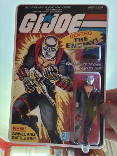 1983 Vintage G.I. GI Joe Lot 3.75 ARAH Cobra Destro v1 Figure *100% Complete