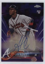 2018 Topps Chrome Rookie Auto Purple Refractor /250 Ozzie Albies #RA-OA Auto RC