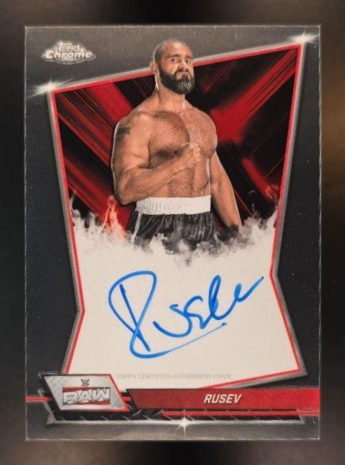 2026 Topps Chrome WWE Rusev #RBA-RSV Red Brand Auto