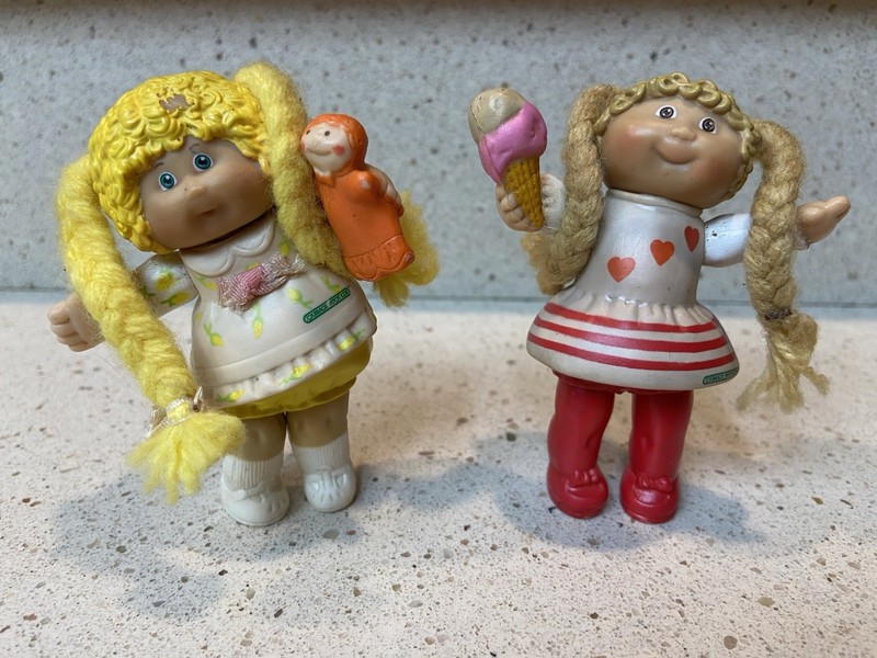 Cabbage Patch Miniature Dolls/Lot Of 2/1980s