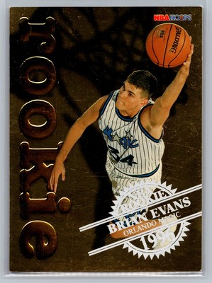 1996-97 Hoops Rookies Brian Evans #8 Orlando Magic