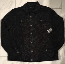 INC International Concepts Men’s Denim Jacket Black $129 XL New