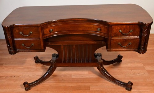 1920s Antique English Regency style Mahogany Vanity desk / makeup table