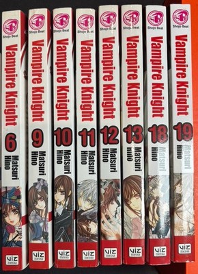 Vampire Knight Manga Books Volumes 6, 9-13 And 18-19 Great Condition