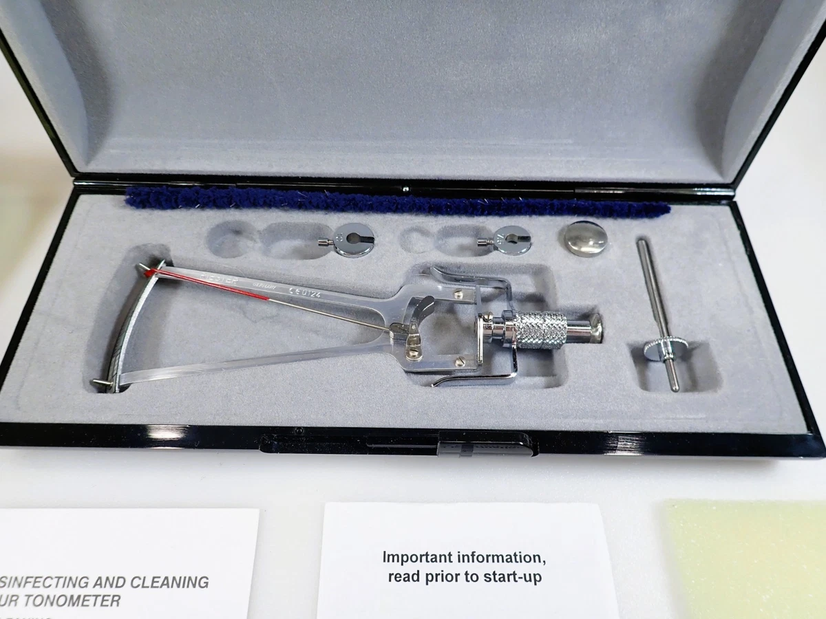 Vintage Riester Schiotz C Eye Tonometer No. 5112 Germany NOS Veterinary Case
