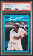 1990 DONRUSS BEST N.L. #11 TONY GWYNN PSA 9