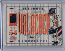 2001 Fleer Tradition Glossy Brian Urlacher Nameplates Game Worn Patch