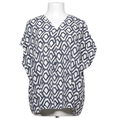 Sa.Hara, Top, Größe: 2XL, Blau/Weiß, Viskose, Sonstiges, Damen #JJ2