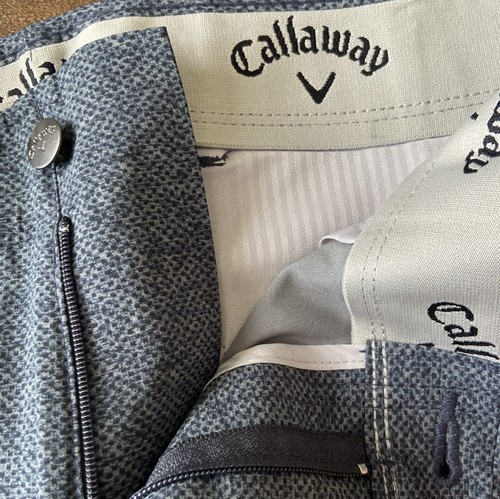 Pantaloncini da golf uomo Callaway Opti-Dri Active Waistband Caviar neri 36W nuovi con etichette - Foto 6 di 12