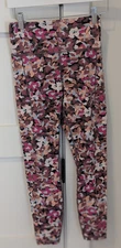 ATHLETA Transcend Stash Tight Leggings Medium Elysian Floral Pink EUC